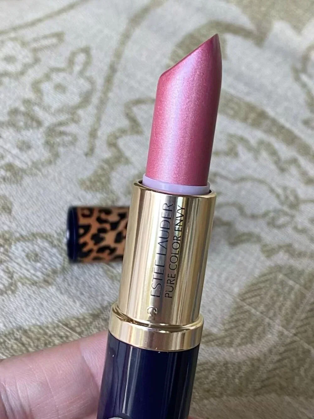 New Estee Lauder Hi Lustre Lipstick~221 Pink Parfait~Full Size
